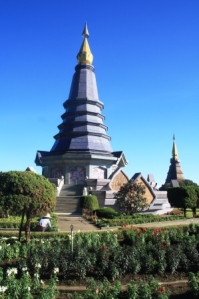 The Queen's Pagoda (front) and the King's Pagoda (back)
